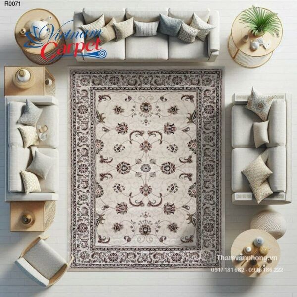 Thảm cổ điển sợi ngắn R0071 Thảm cổ điển sợi ngắn R0071