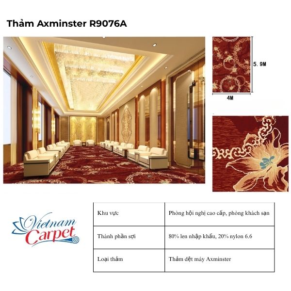 Đặc điểm nổi bật của Thảm Axminster R9076A