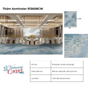 Chất liệu và công nghệ dệt Thảm Axminster R13608CW