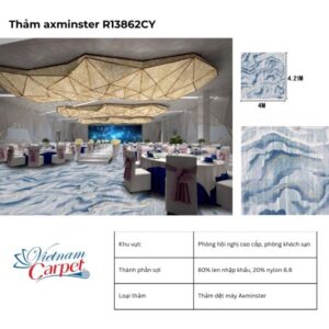 Chất liệu và công nghệ dệt Thảm Axminster R13862CY