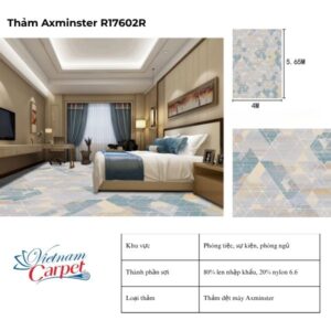 Chất liệu và công nghệ dệt Thảm Axminster R17602R