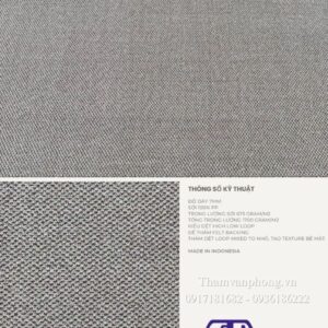 Thảm cuộn hoa văn BC Breeze Plus màu xám