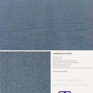 Thảm cuộn hoa văn BC Breeze Plus màu xanh