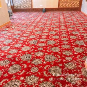 Thảm cuộn hoa văn Destan màu đỏ