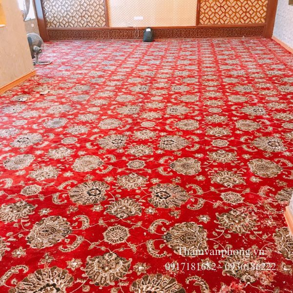 Thảm cuộn hoa văn Destan màu đỏ