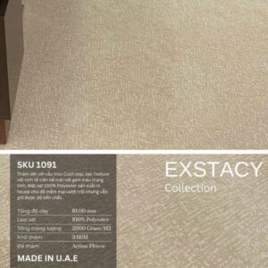 Thảm cuộn hoa văn Exstacy mã SKU 1091
