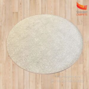 Thảm cuộn hoa văn MONET hình tron màu be