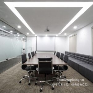 Ảnh thực tế thảm tấm đế cao su PM813 tại văn phòng