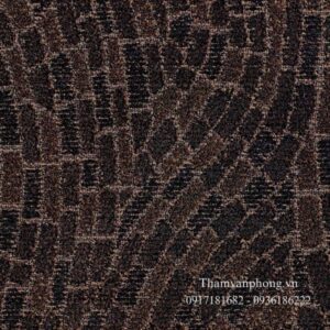 Thảm tấm TUNTEX T606 màu nâu đậm phối đen