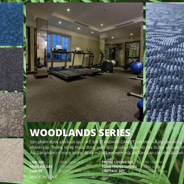 Cấu tạo thảm tấm Woodlands
