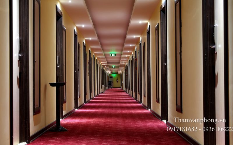 Thảm lót toát lên vẻ đẹp của khách sạn