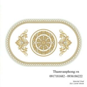 Thảm cổ điển hoàng gia có hoa văn sang trọng, nổi bật