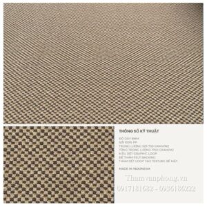 Thảm hoa văn cuộn E6 Eclipse màu nâu