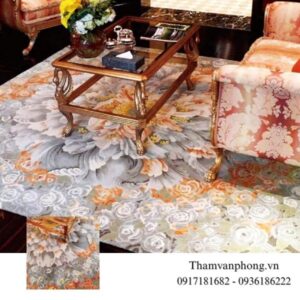 Thảm len dệt tay hoa văn cao cấp