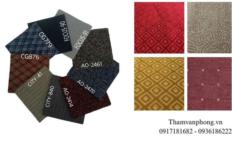 Thảm Văn Phòng sở hữu nguồn hàng lớn, đa dạng mẫu mã