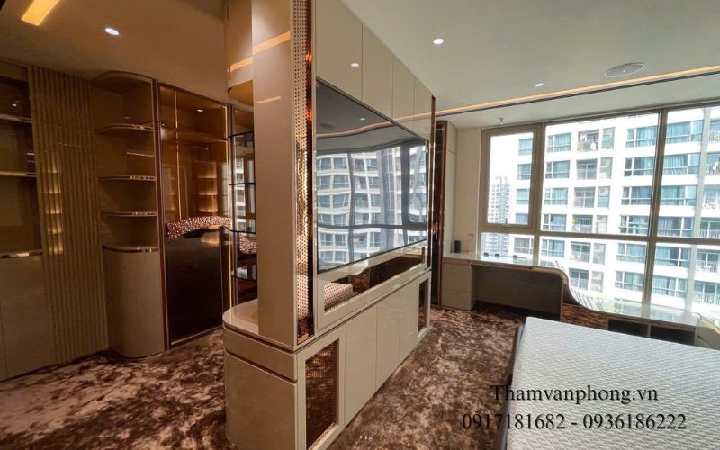 Axminster thường được dùng cho sảnh lớn, phòng tiệc và khu vực đón tiếp quan trọng