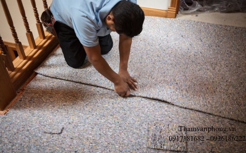 Thi công thảm cuộn văn phòng