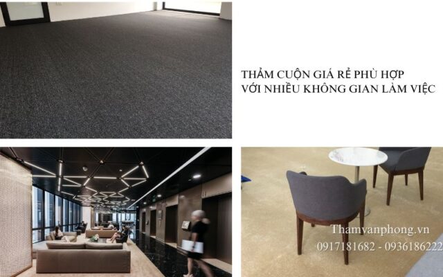 Thảm cuộn đa dạng màu sắc và mẫu mã