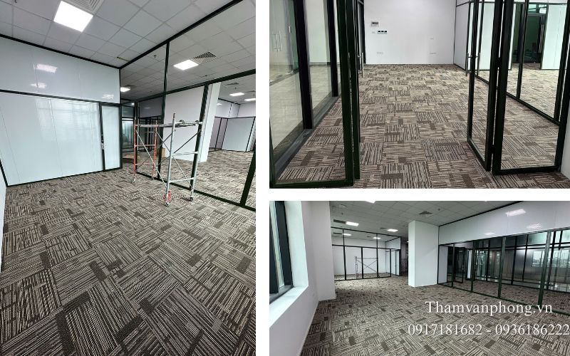 Thi công thảm văn phòng cho doanh nghiệp