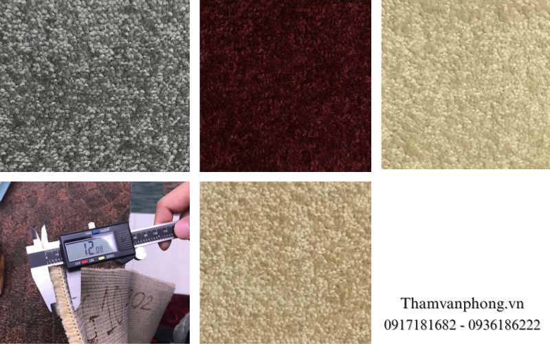 Độ dày và trọng lượng thảm nỉ cuộn ảnh hưởng đến giá thành