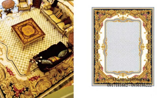 Thảm phòng khách cổ điển