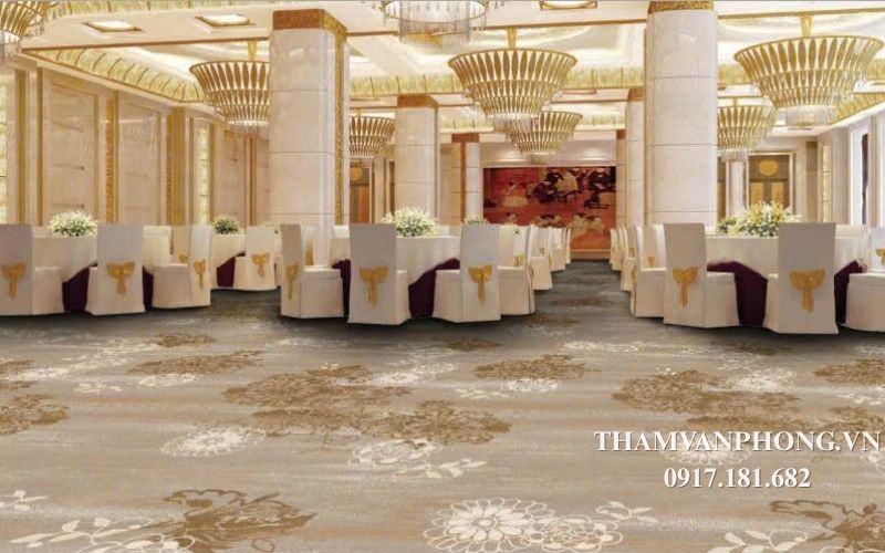 Thảm cuộn in họa tiết 