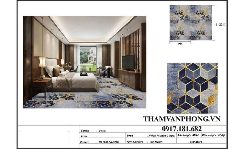 Thảm khách sạn cao cấp chuẩn 4–5 sao