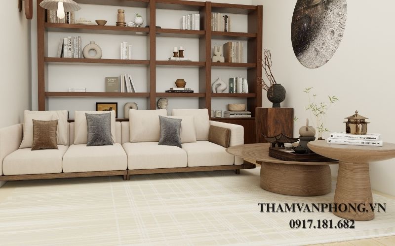 Chọn màu sắc thảm phù hợp với nội thất phòng khách