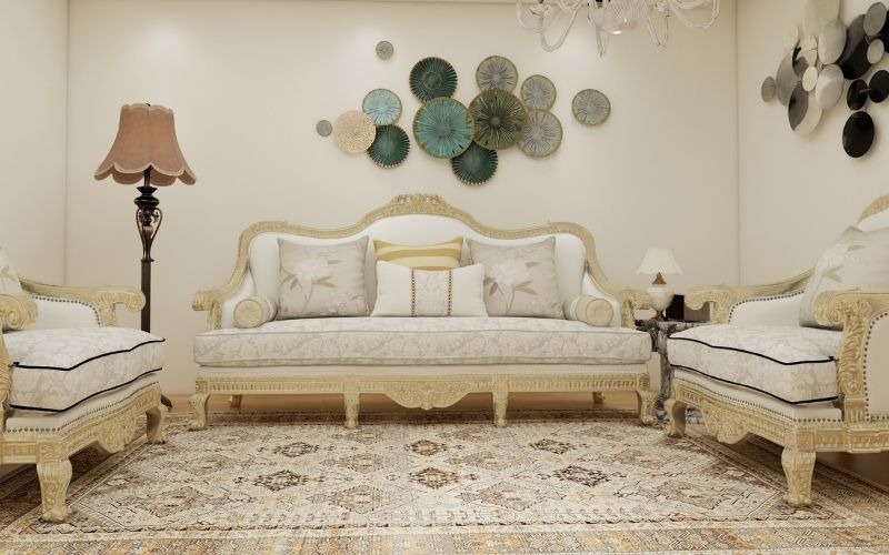 Chọn chất liệu thảm trang trí phòng khách bền đẹp