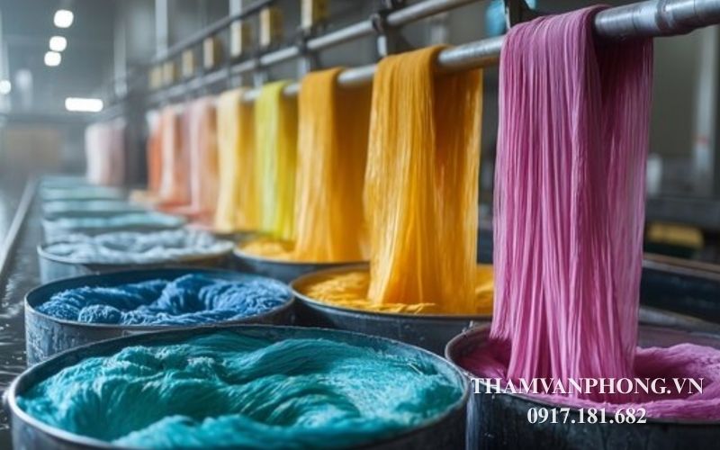 Quy trình nhuộm vải màu