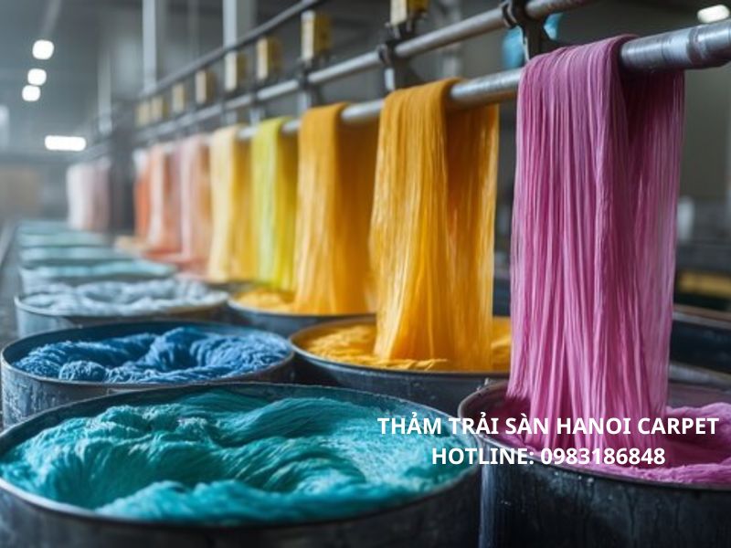 Quy trình nhuộm vải màu