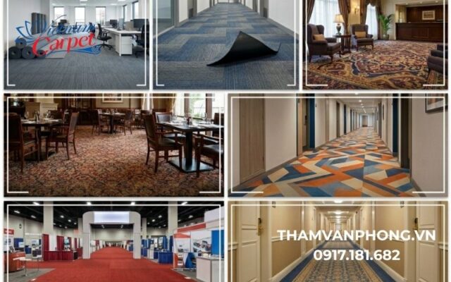 Thảm Văn Phòng Việt Nam cung cấp đa dạng mẫu mã, chất liệu phù hợp nhiều công trình