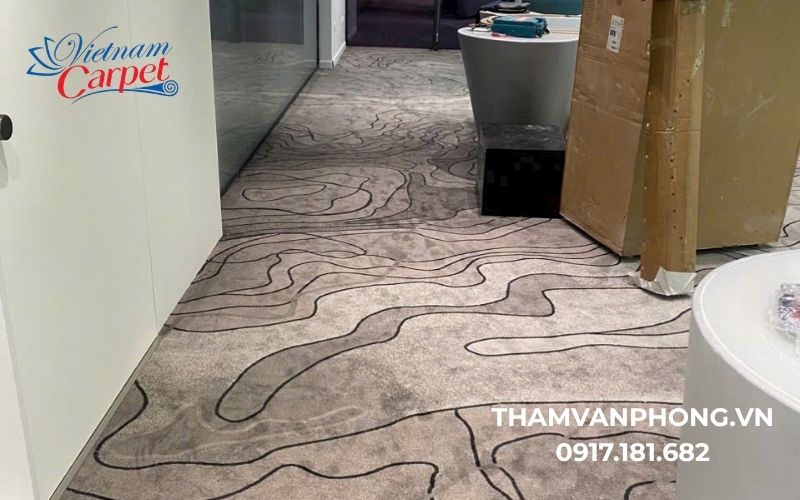 Công trình trải thảm Nylon In 1200gr tại Nguyễn Thị Duệ