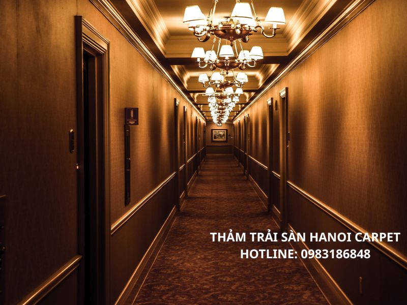 Thảm khách sạn Axminster hoa văn lấy cảm hứng từ thiên nhiên