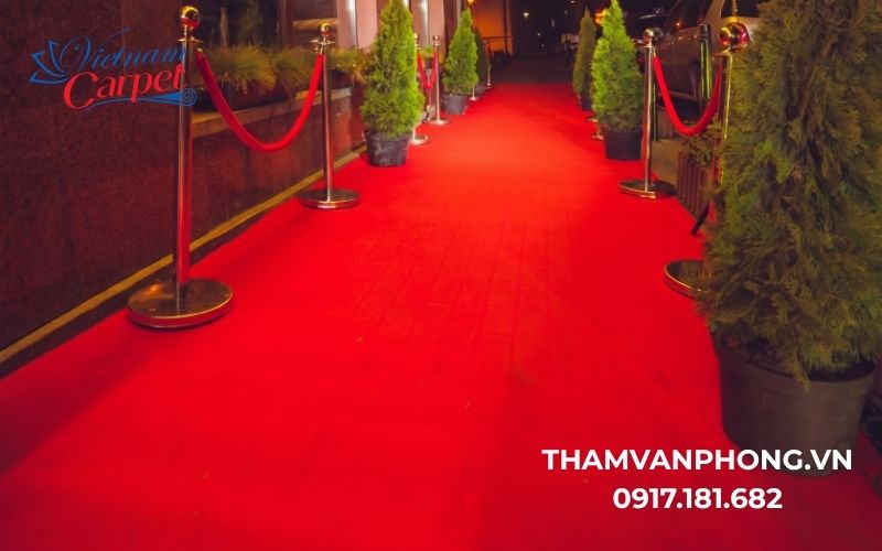 Mua thảm thảm trải sự kiện cho những khu vực thường xuyên tổ chức hội nghị, khai trương, triển lãm