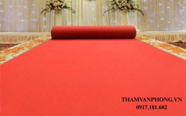 Thi công thảm nỉ sự kiện