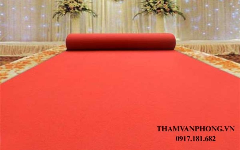 Thi công thảm nỉ sự kiện