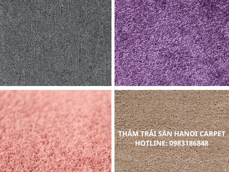 Thảm trải sàn có nhiều loại chất liệu khác nhau