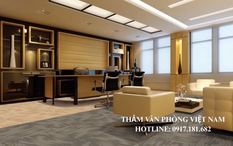 Thảm văn phòng lắp đặt tại phòng giám đốc