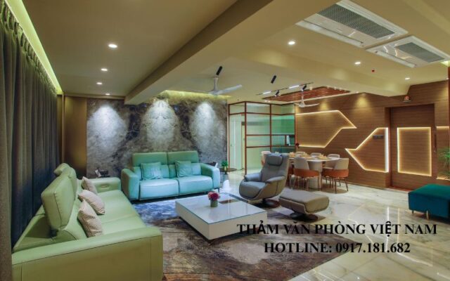 Chọn kích thước và cách bố trí thảm phù hợp với kích thước phòng