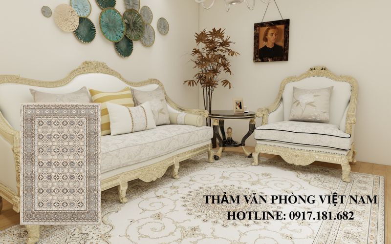 Thảm trải sàn bàn trà phòng khách