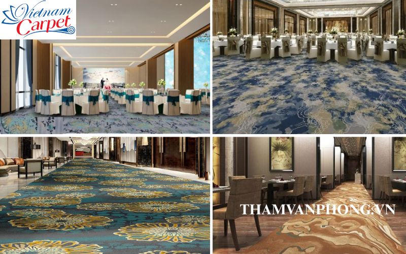 Thảm Axminster cho phòng khách sạn, resort cao cấp
