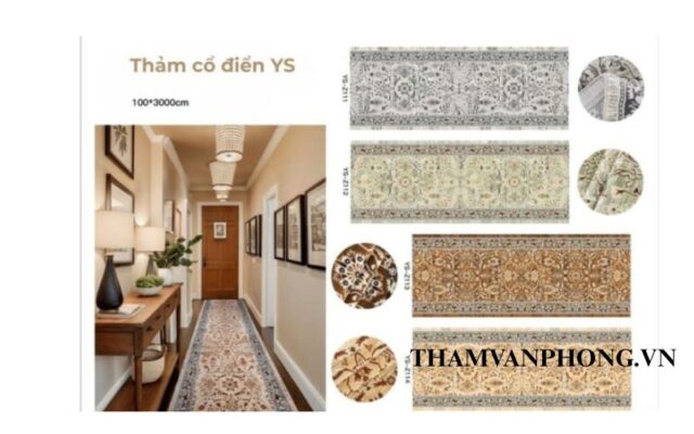Hình ảnh thảm trải sàn mỹ thuật cổ điển YS