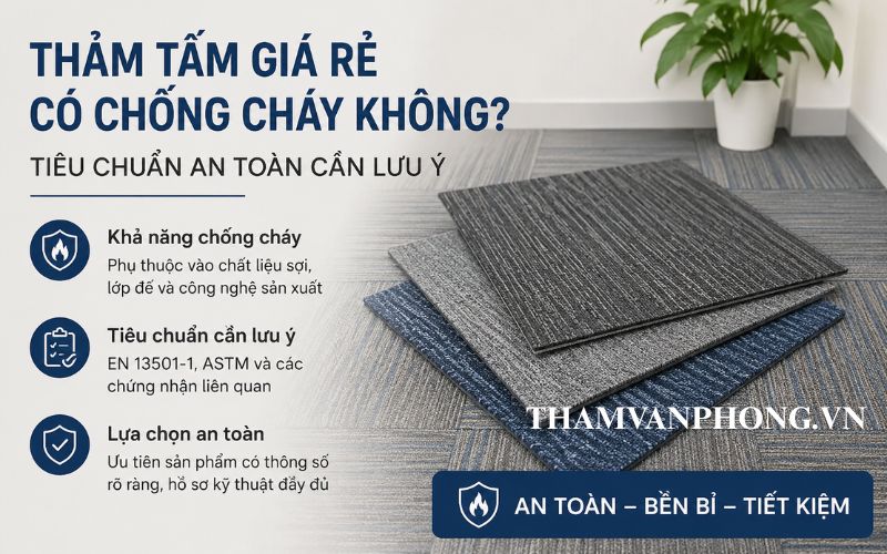 Thảm tấm giá rẻ có chống cháy