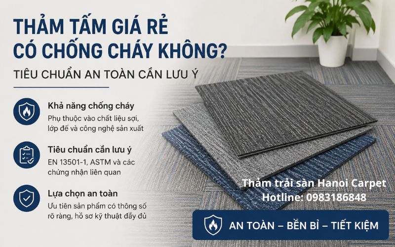 Thảm tấm giá rẻ có chống cháy