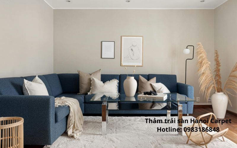 Thảm tấm trải phòng khách