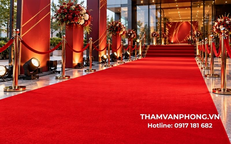 Thảm cuộn đỏ trải sự kiện