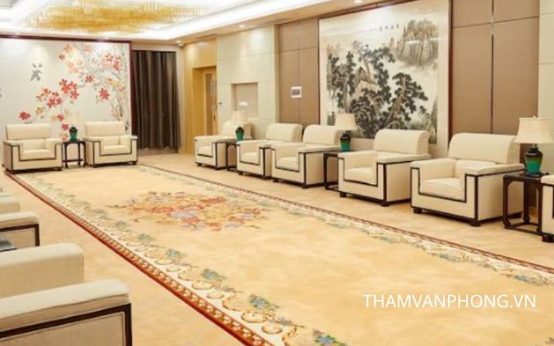 Thảm khánh tiết màu be sang trọng